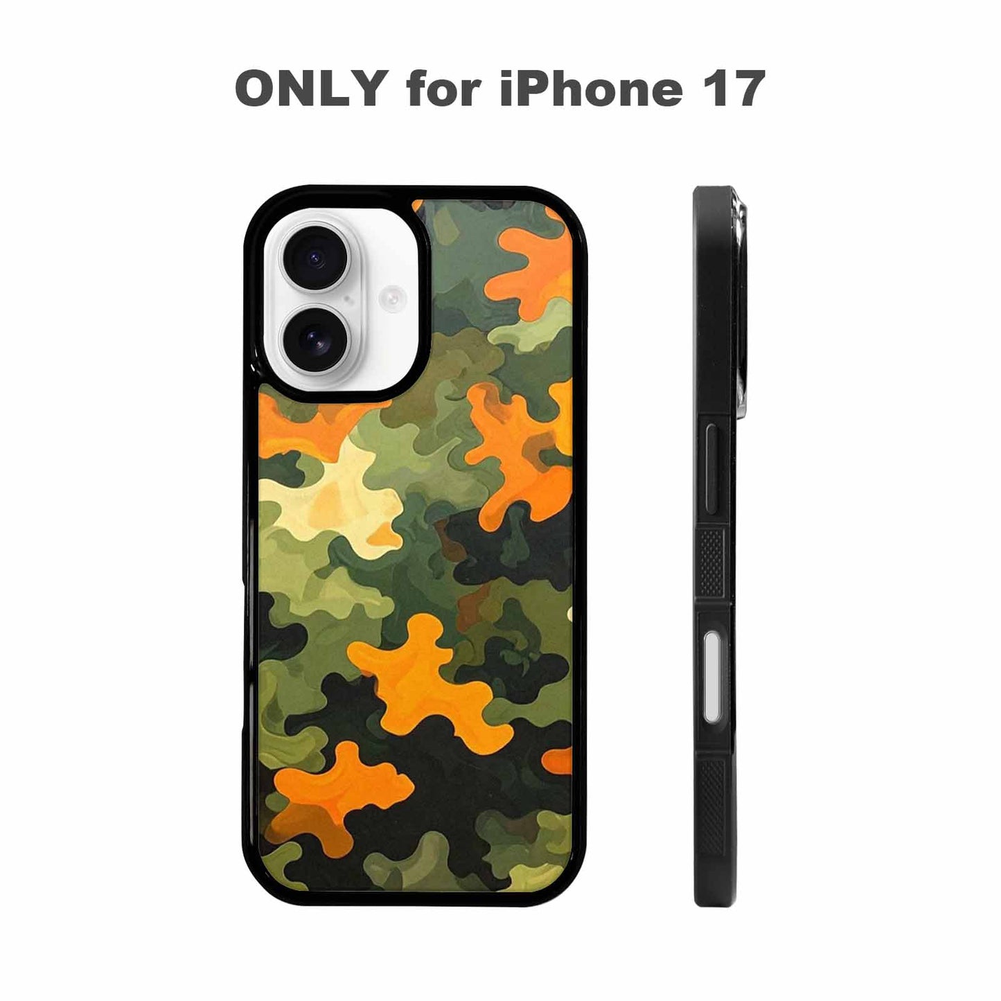 iPhone 17 Case — Small Military Camouflage Blotch Camo, Custom Made Phone Cover