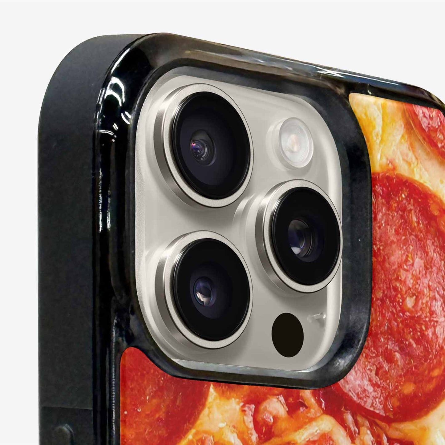 iPhone 15 Pro Max Case — Pepperoni Pizza Print Custom, Customized Protective Case