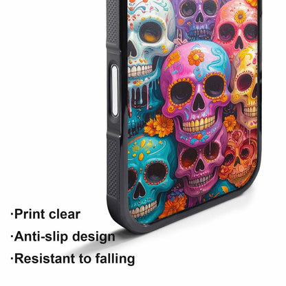 iPhone 17 Pro Case — Sugar Skullsmelting Sugar Skulls Gothic Skulls, Custom Art Phone Cover
