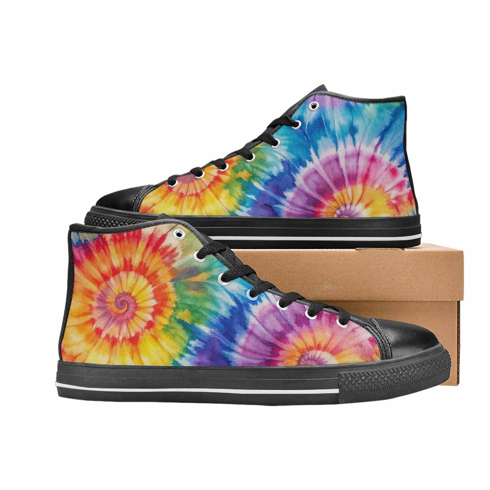 MEN'S Tie Dye Swirl High Top Canvas Dreamcore Sneakers