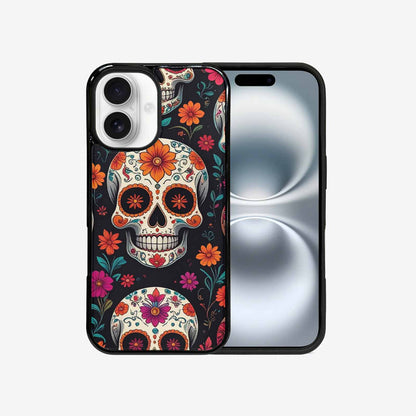 iPhone 16 Case — Dia De Los Muertos Sugar Skull, Unique Phone Case Design