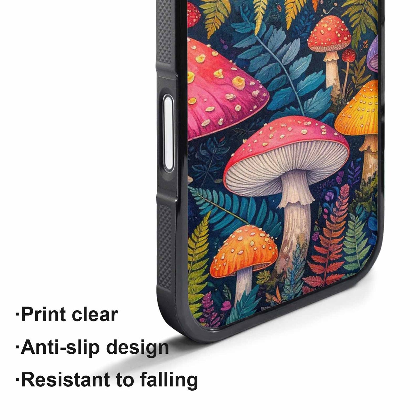iPhone 17 Pro Max Case — Mushrooms Botanicalmushrooms P T7m Floral, Custom Print Case Cover