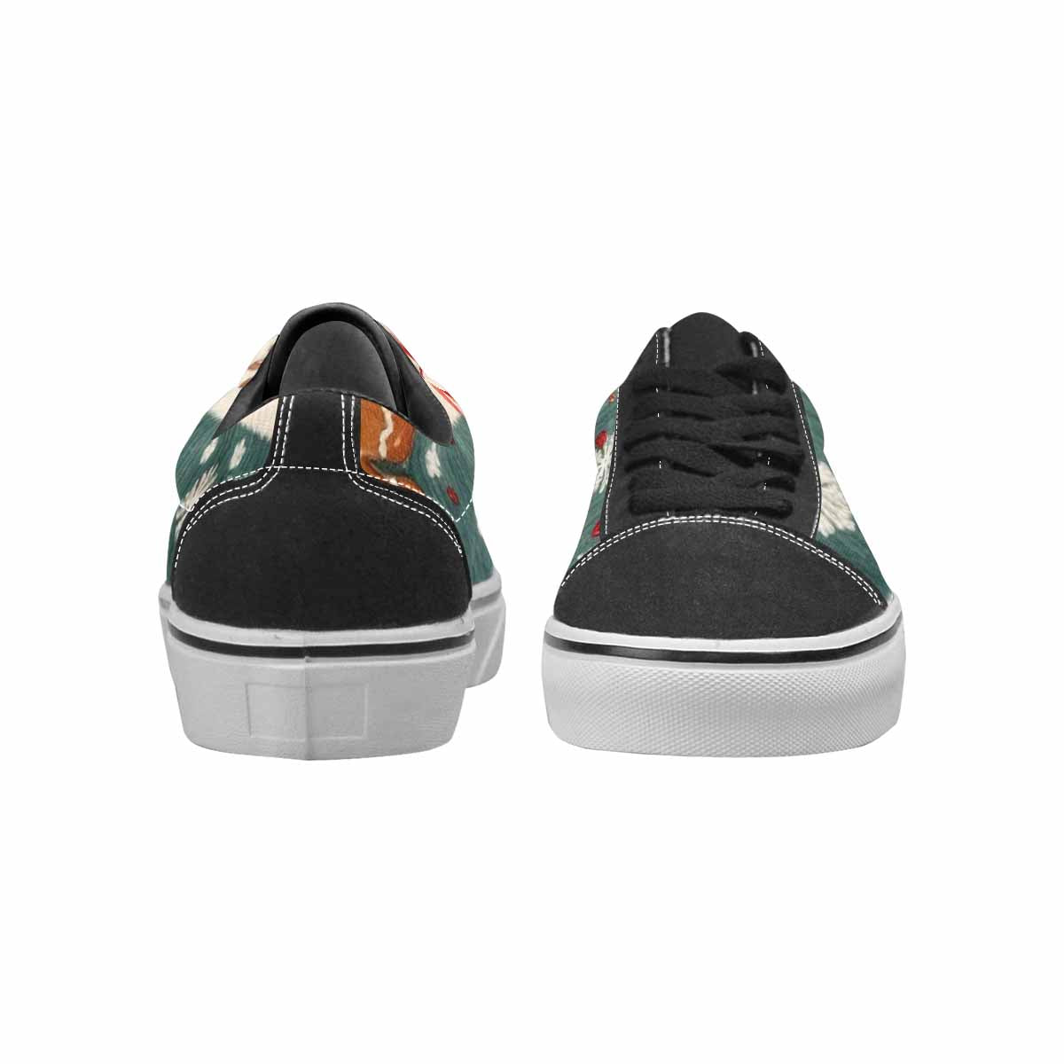 WOMEN'S Christmas Holly Snowflake Canvas Lace-Up Neon Fantasy Sneakers