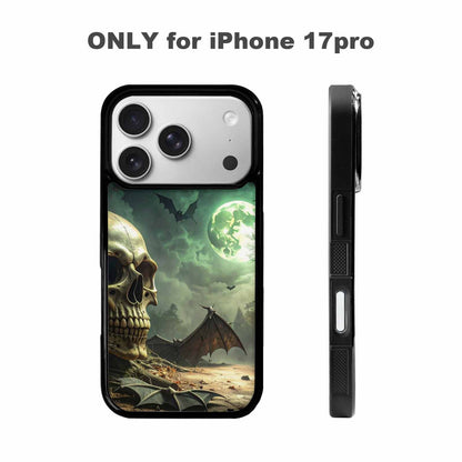 iPhone 17 Pro Case — Skull Dark Art Gothic Print Gothic, Custom Printed Phone Case