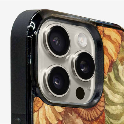 iPhone 16 Pro Max Case — Tie Dye Earth Tones Blended Overlapping, Custom Print Case Cover