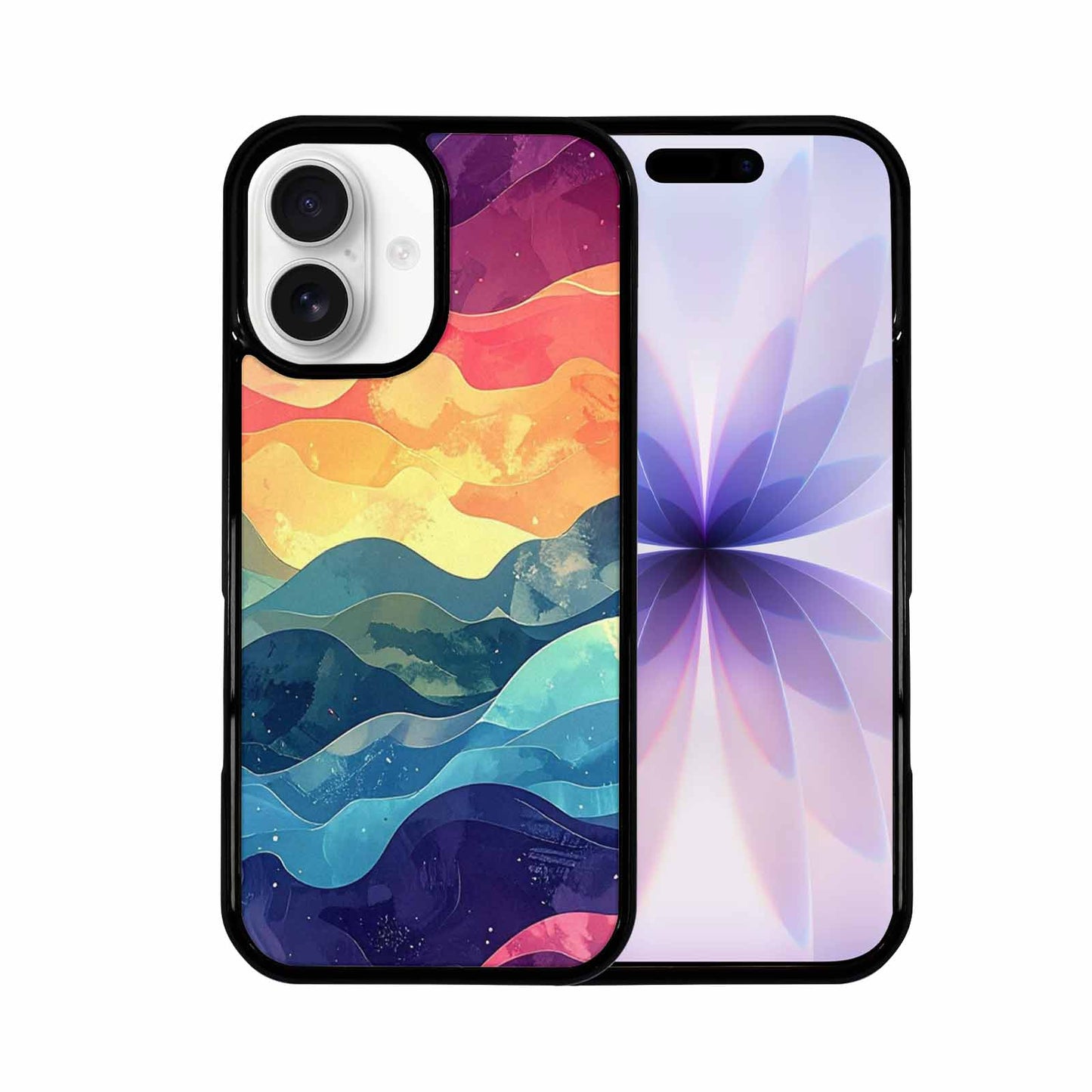 iPhone 17 Case — Glowing Camo Wave Camo, Custom Phone Case