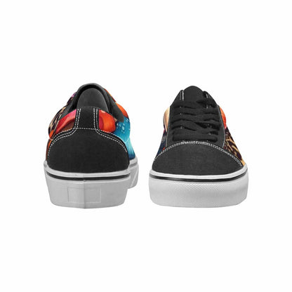 WOMEN'S Mushrooms Lace-Up Canvas Wallpaper Art Custom Sneakers