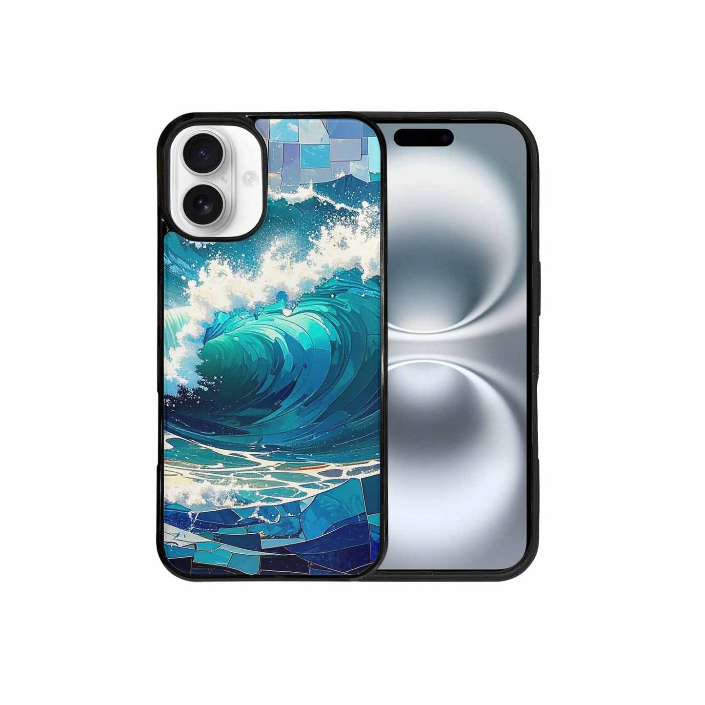 iPhone 16 Plus Case — Wave Crest Splash Wave Crest Splash, Customized Protective Case