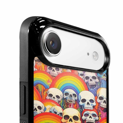 iPhone 17 Air Case — Rainbow From Skulls Mouth Skulls Gothic, Unique Phone Case Design