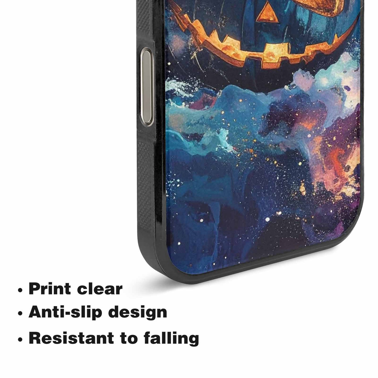 iPhone 16 Pro Case — Eamless Repeating Pattern Of Overlapping Pumpkin, Custom Phone Case