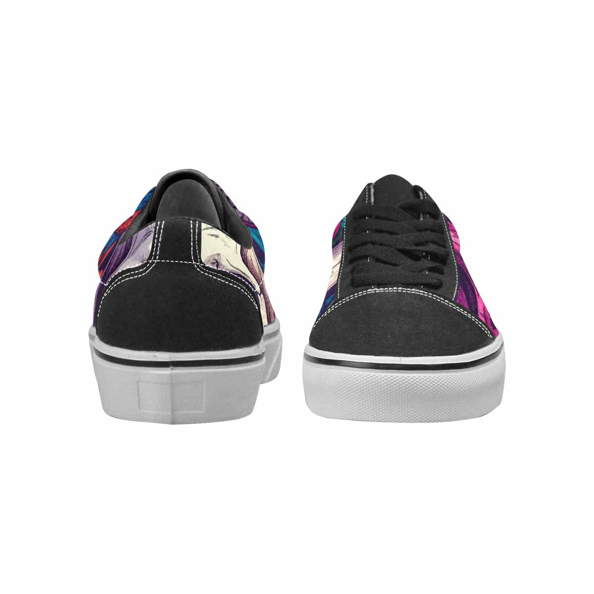 MEN'S Mushroom Skull Canvas Lace-Up Y2K Custom Sneakers