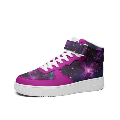Galaxy Unisex high Top Leather Sneakers
