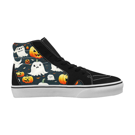 WOMEN'S Halloween Art High Top Skateboarding Wallpaper Art Sneakers