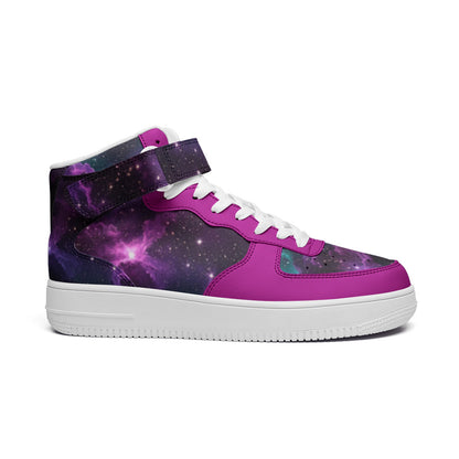 Galaxy Unisex high Top Leather Sneakers
