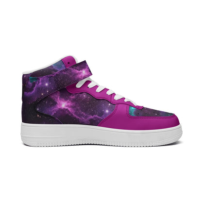 Galaxy Unisex high Top Leather Sneakers