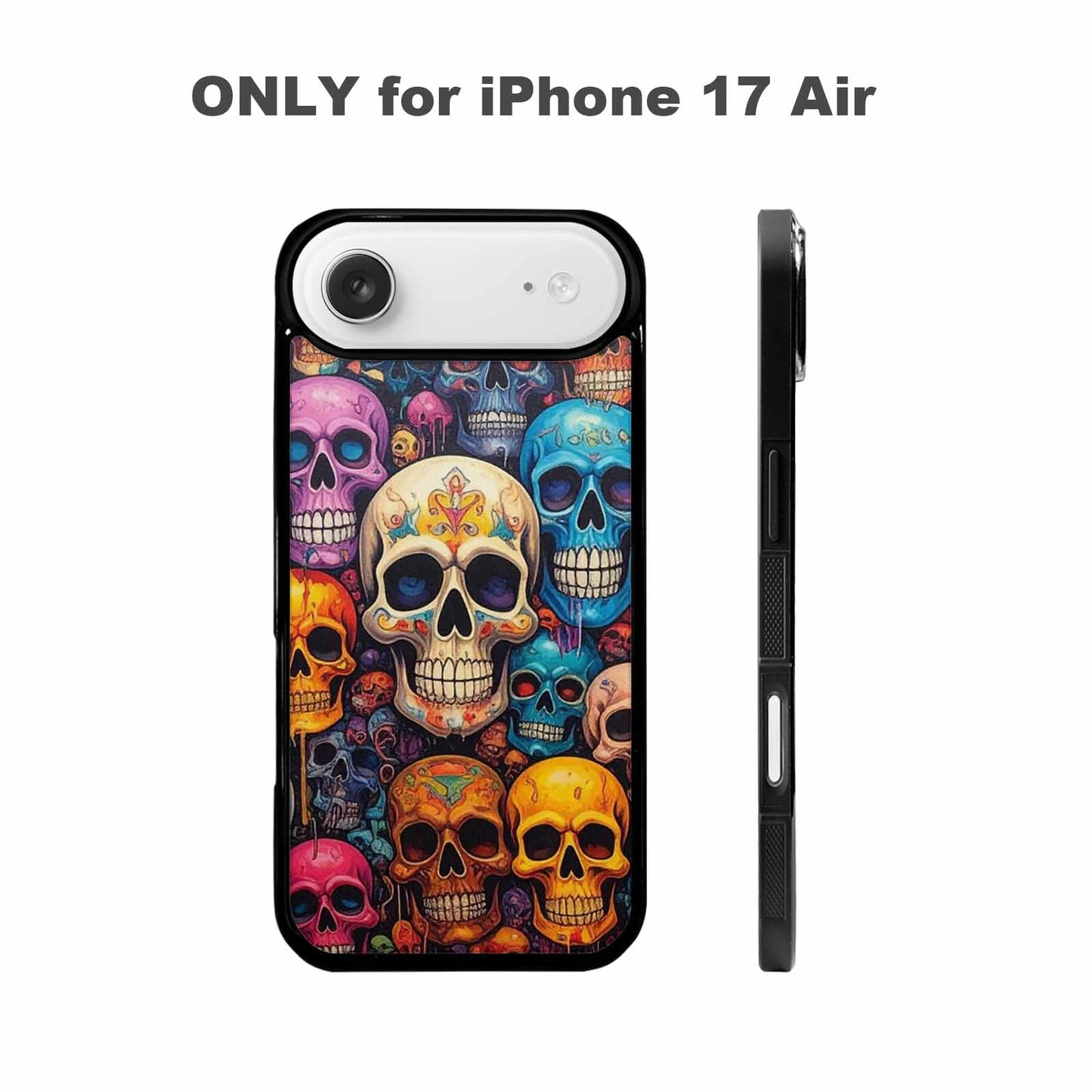 iPhone 17 Air Case — Skulls General Skulls Pattern Gothic Skulls, Custom Phone Case