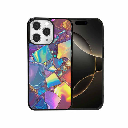 iPhone 15 Pro Max Case — Holographic Iridescent Shimmer Pattern Hundreds Of, Personalized Phone Case