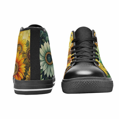 MEN'S Sunflower High Top Canvas Neon Fantasy Shoes