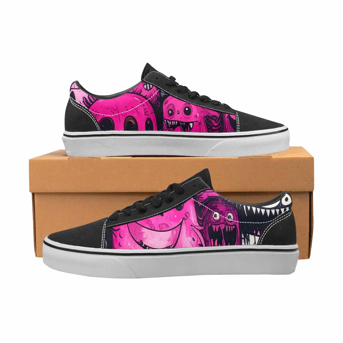 WOMEN'S Monsters (general) Lace-Up Canvas Aesthetic Shoes