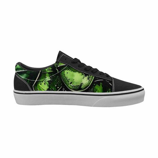MEN'S Reptile Scale Lace-Up Canvas Dark Academia Custom Sneakers