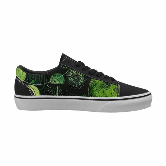 WOMEN'S Sea Creature Burst Lace-Up Canvas Melting Art Custom Sneakers