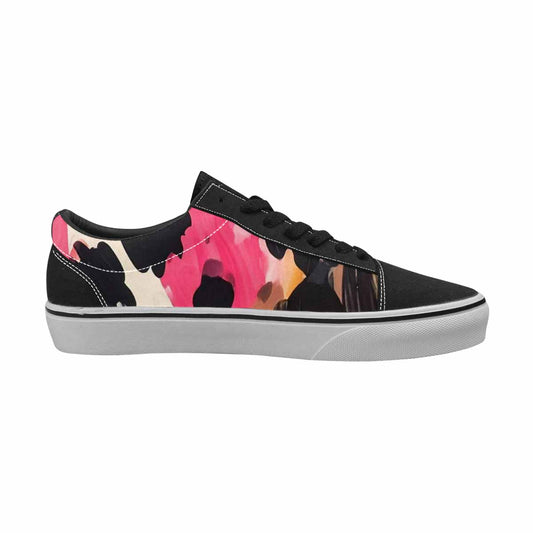 WOMEN'S Cow Animal Print Canvas Lace-Up Y2K Custom Sneakers