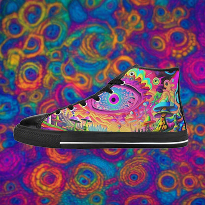 Mermaid Dark Cosmic Wearable WOMEN Bold Art - Freaky Shoes | Custom Art Sneakers