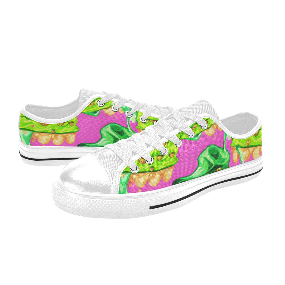 WOMEN'S Cc Ice Cream Art Canvas Neon Fantasy Shoes