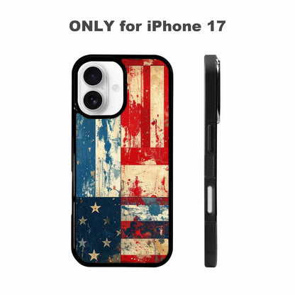 iPhone 17 Case — Small American Flag Stars Galaxy Space, Custom Made Phone Cover