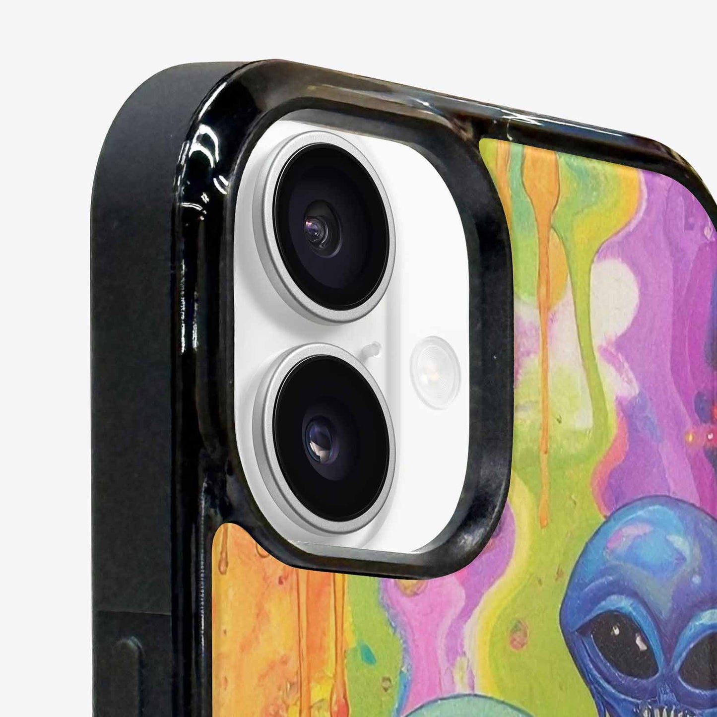 iPhone 16 Case — Aliens Tie Dyemelting Aliens P Bod, Custom Printed Phone Case