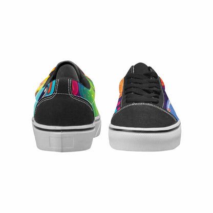 WOMEN'S Melting Ice Cream Monster Lace-Up Canvas Dark Academia Sneakers