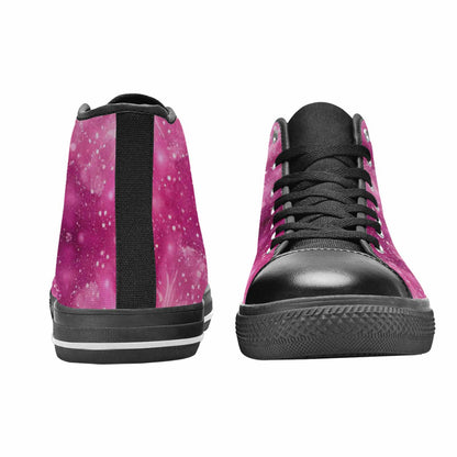 MEN'S Galaxy Art - High Top Canvas Cottagecore Shoes