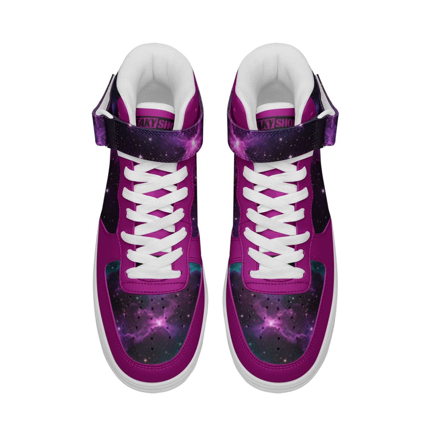 Galaxy Unisex high Top Leather Sneakers