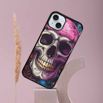 iPhone 15 Plus Case — Mushroom Skull, Custom Designed Case Cover