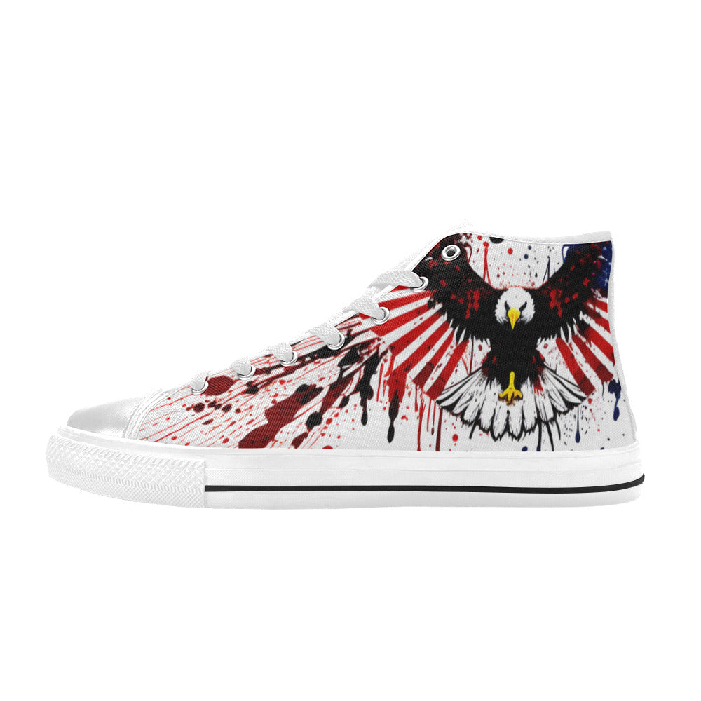 MEN'S Patrotic Eagle Men’S High Top Canvas Surreal Shoes