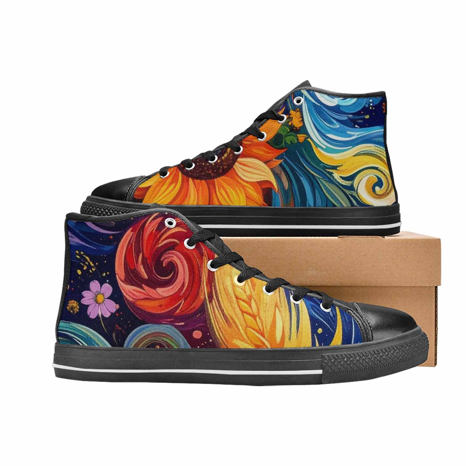 WOMEN'S Blend All Versions High Top Canvas Cottagecore Shoes