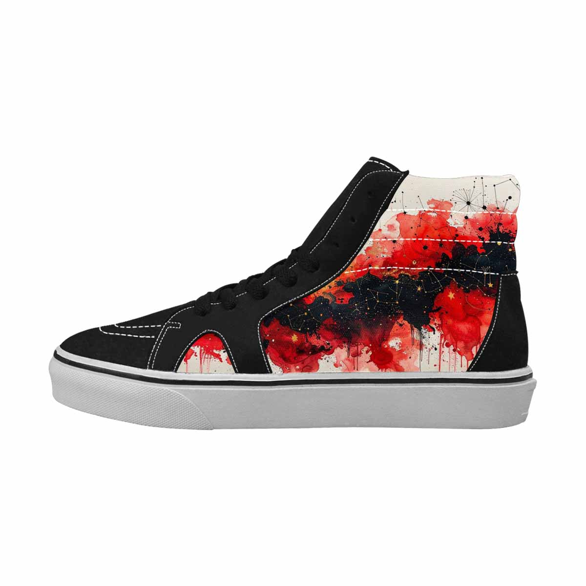MEN'S Zodiac Constellation High Top Canvas Kaleidoscope Sneakers