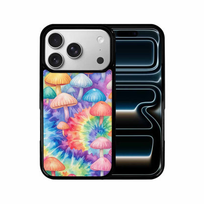 iPhone 17 Pro Case — Mushrooms Tie Dyemushrooms Pat K7q Tie, Custom Printed Phone Case
