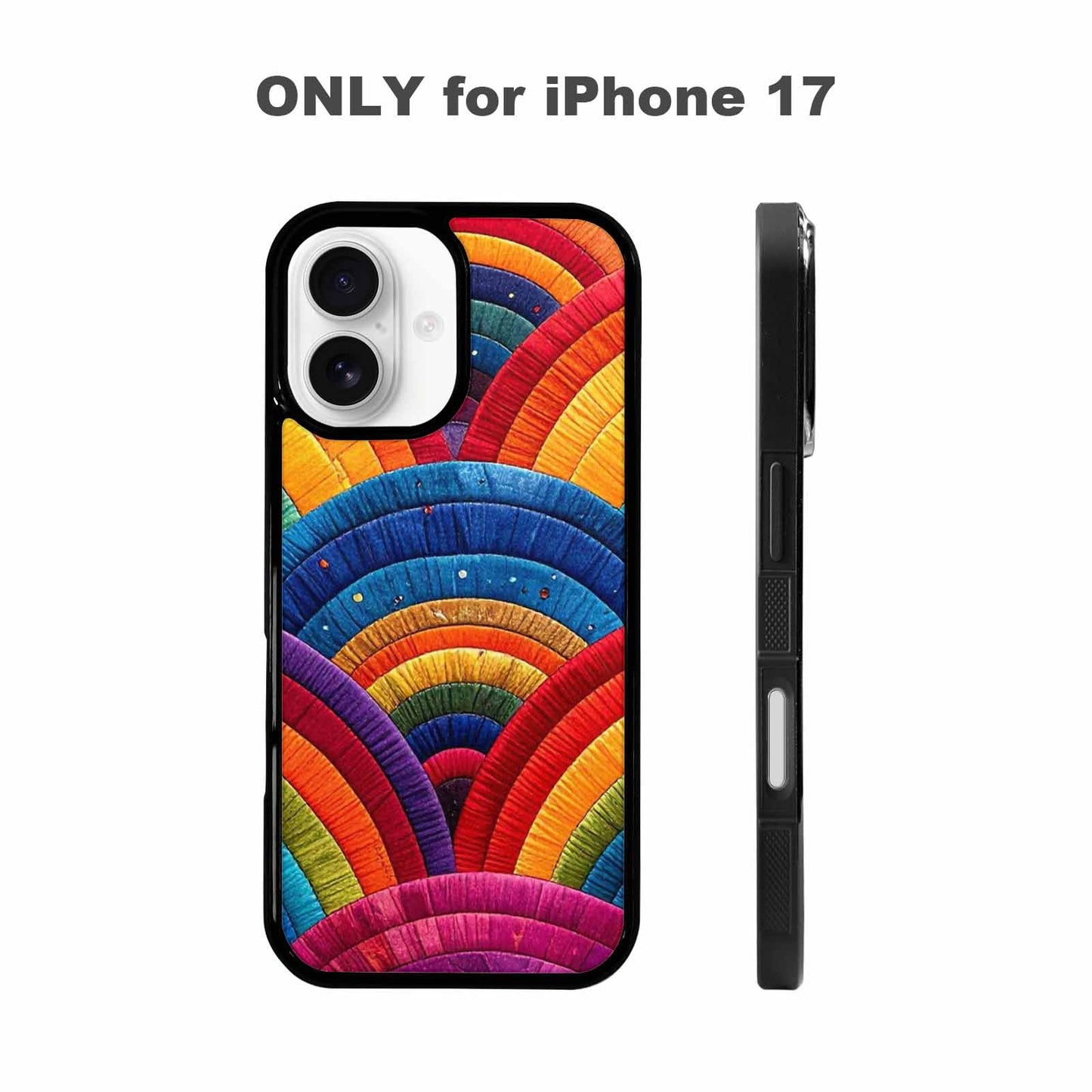 iPhone 17 Case — Vivid Camo Rainbow Camo, Custom Art Phone Cover