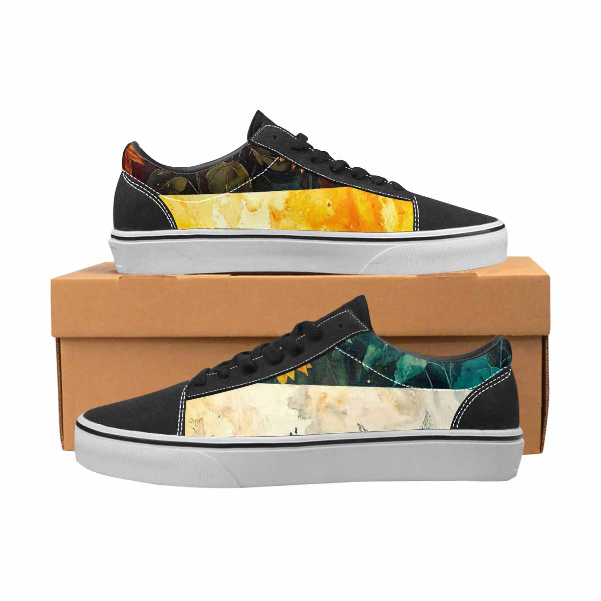 WOMEN'S Blend Melt Them Canvas Lace-Up Grunge Custom Shoes