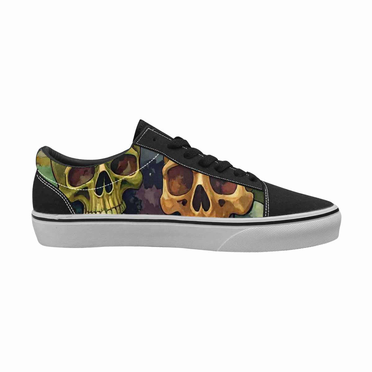 WOMEN'S Skulls  Camo Skulls Lace-Up Canvas Y2K Shoes