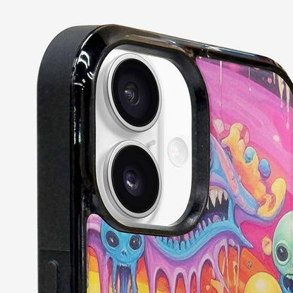 iPhone 16 Case — Aliens Tie Dyemelting Aliens P, Custom Art Phone Cover