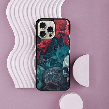 iPhone 16 Pro Max Case — Marble Skull Custom, Custom Phone Case