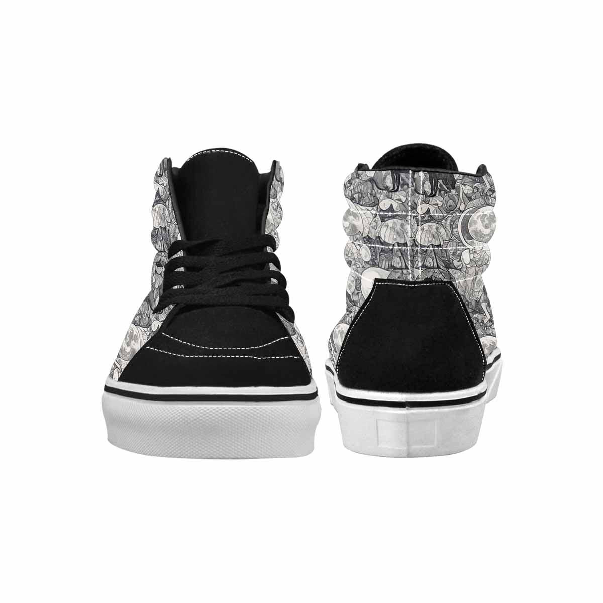 WOMEN'S Wolves Everywhere Collage High Top Canvas Dark Academia Custom Shoes