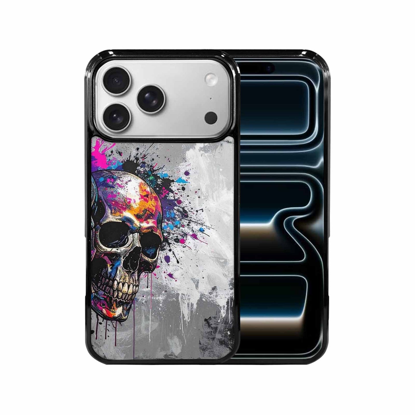 iPhone 17 Pro Max Case — Skull Dark Art Gothic Print Gothic, Custom Printed Phone Case