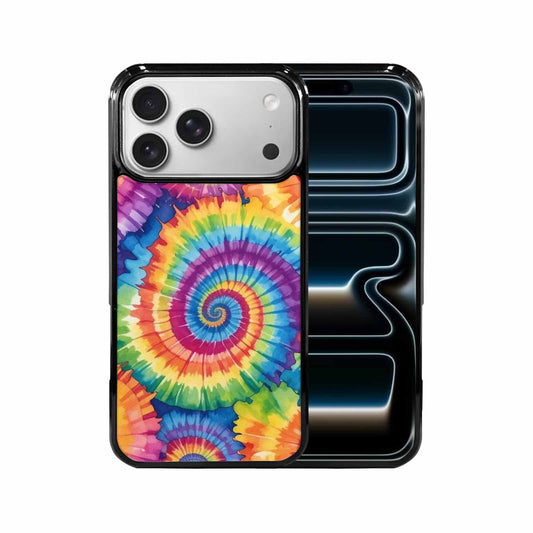iPhone 17 Pro Max Case — Tie Dye Spiral Rainbow Tie Dye, Custom Made Phone Cover