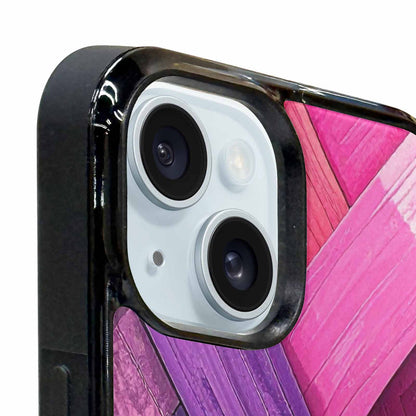 iPhone 15 Case — Genderfluid Flag Color Theme Small Rainbow, Custom Art Phone Cover