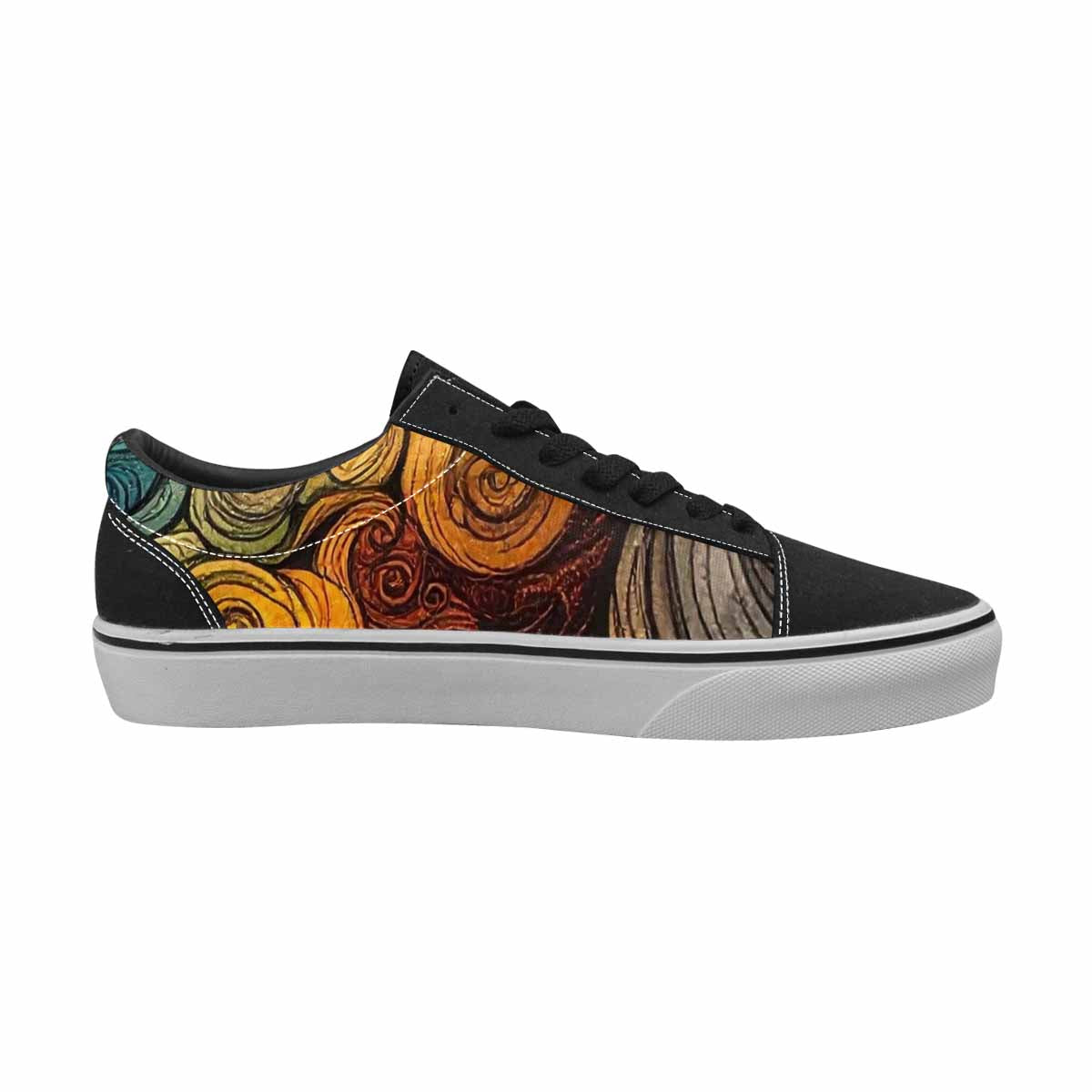 WOMEN'S Tie Lace-Up Canvas Neon Fantasy Custom Shoes