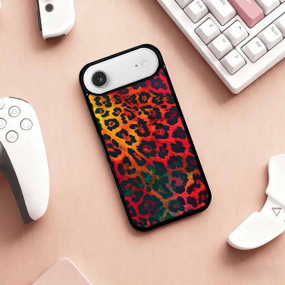 iPhone 17 Air Case — Leopard Print Dark Seamless Pattern Animal, Original Design Phone Case