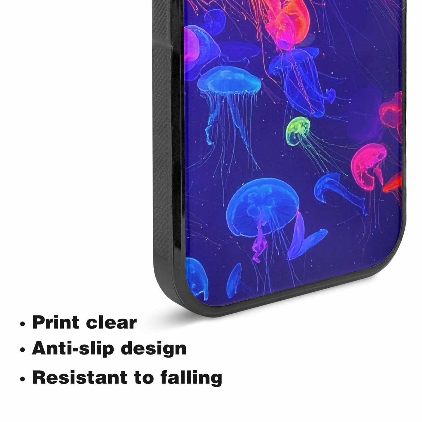 iPhone 15 Plus Case — Jellyfish Glow Jellyfish Glow Pattern Hundreds, Custom Designed Case Cover